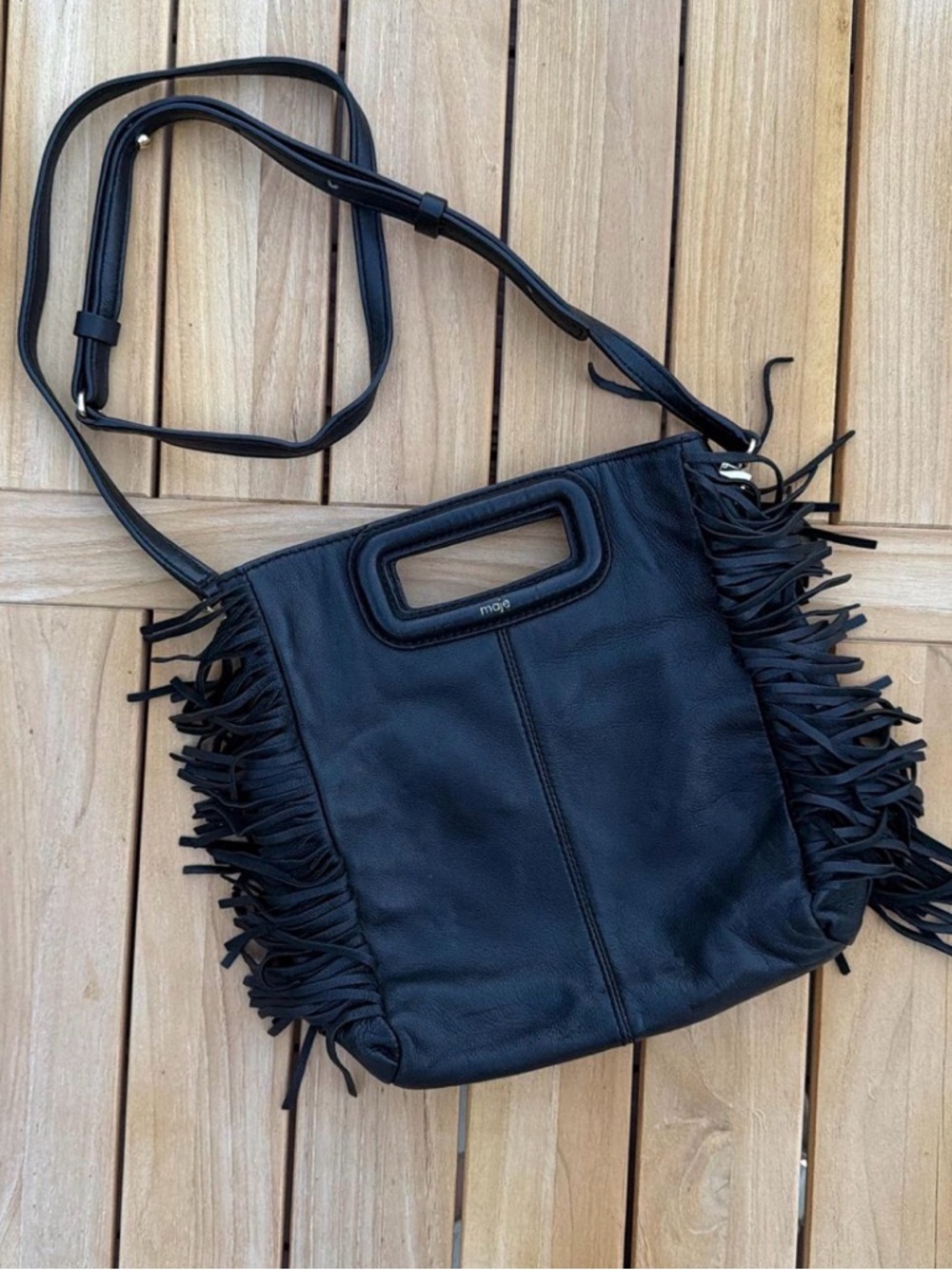 Maje fringe bag